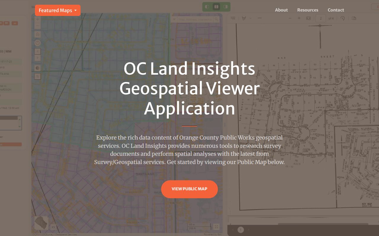 Laguna Beach records viewed through OC Land Insights parcel maps